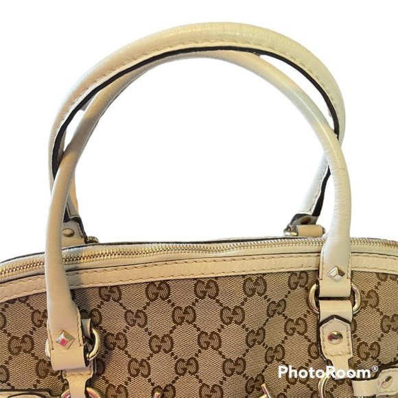 Gucci Monogram Horsebit NailBoston Off White - Picture 6 of 13
